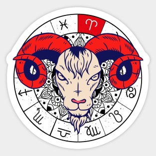 Aries star sign, zodiac sign horoscope Sticker